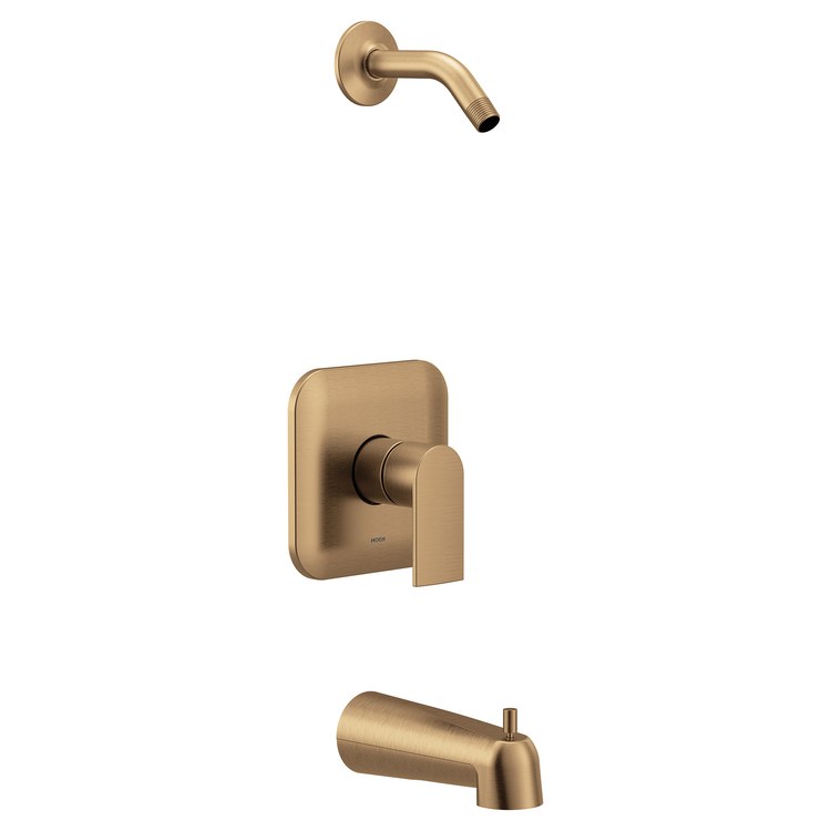 Tub and Shower Trim Genta LX M-CORE 4 Port 1 Bronzed Gold WaterSense ADA for U130 U140 Valve - Image 1
