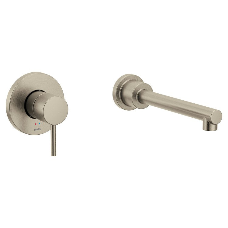 Tub Filler Trim Align 1 Lever Brushed Nickel ADA Wall - Image 1