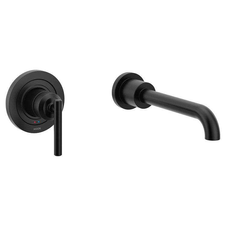Tub Filler Trim Gibson 1 Lever Matte Black ADA Wall 8.0 Gallons per Minute - Image 1