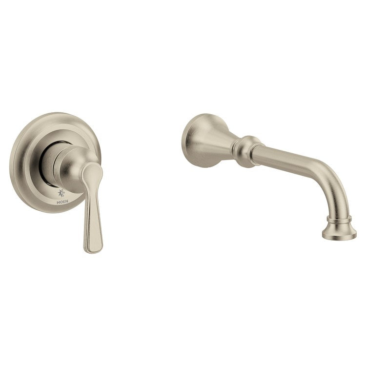 Tub Filler Trim Colinet 1 Lever Brushed Nickel ADA Wall - Image 1