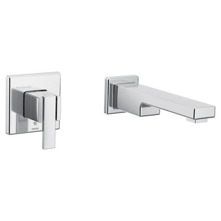 Tub Filler Trim 1 Lever Chrome ADA Wall - Image 1