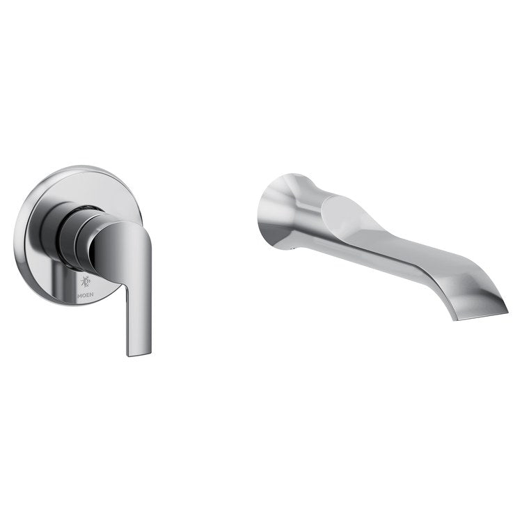 Tub Filler Trim Doux 1 Lever Chrome ADA Wall - Image 1