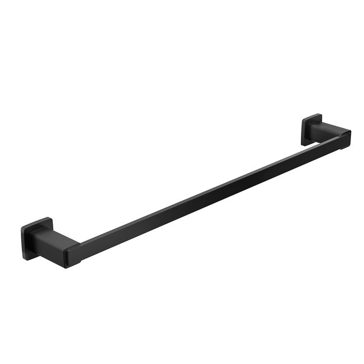 Towel Bar Iver 24 Inch Matte Black Zinc - Image 1