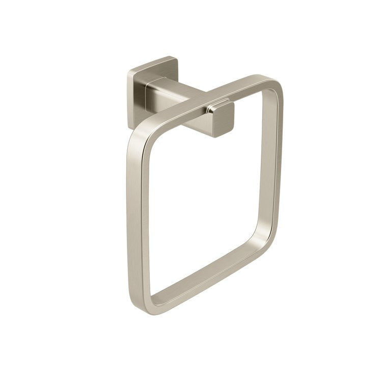 Towel Ring Iver Brushed Nickel Zinc 3 Inch - Image 1