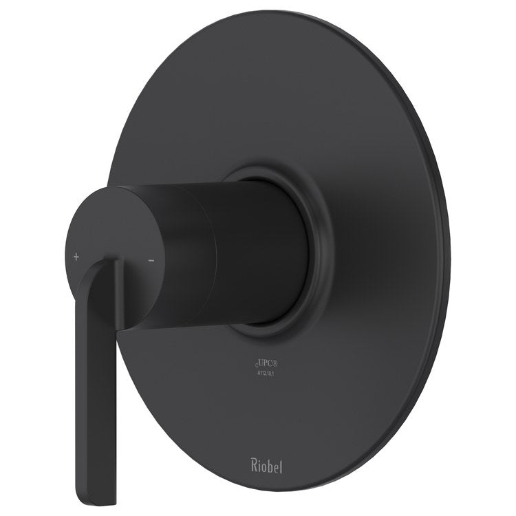 Pressure Balance Valve Trim Authentica 1 Lever Black 1/2 Inch for R51 Rough-In Sold Seperately - Image 1