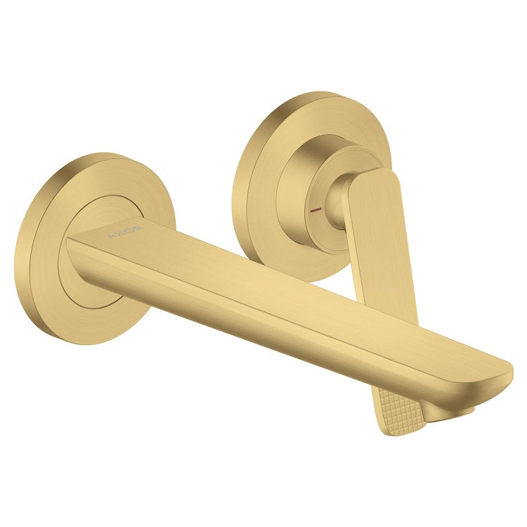 Faucet Trim Citterio C Mini Widespread 1 Lever Cubic Cut Brushed Gold Optic WaterSense ADA 1.2 Gallons per Minute