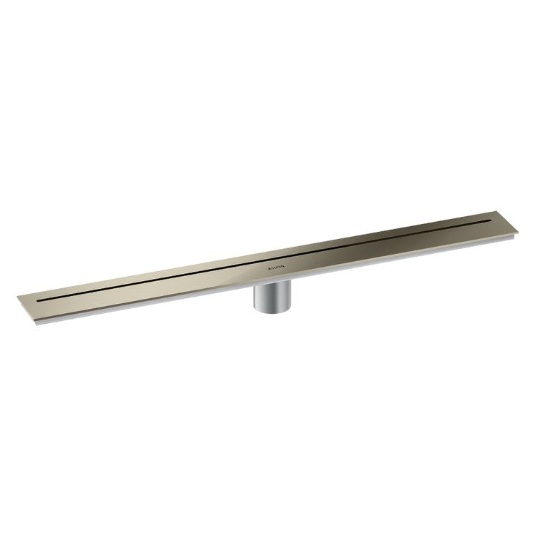 Linear Drain 27-9/16 Inch Polished Nickel 304 Stainless Steel for Shower Floor Installation - Image 1