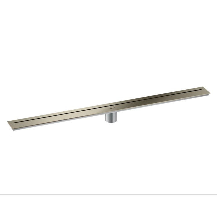Linear Drain 35-7/16 Inch Polished Nickel 304 Stainless Steel for Shower Floor Installation - Image 1