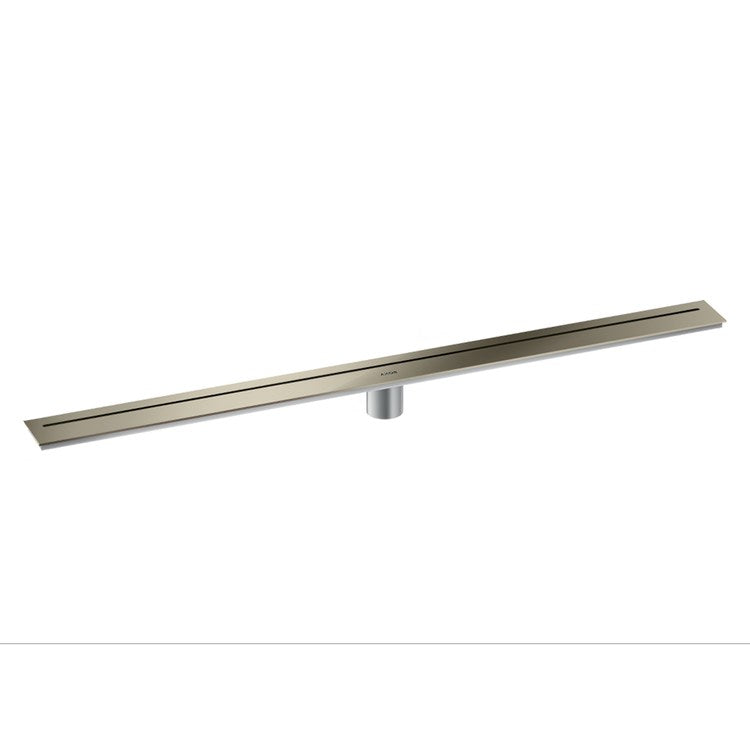 Linear Drain 39-3/8 Inch Polished Nickel 304 Stainless Steel for Shower Floor Installation - Image 1