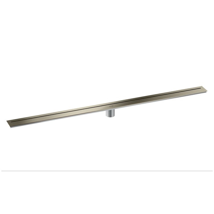 Linear Drain 47-1/4 Inch Polished Nickel 304 Stainless Steel for Shower Floor Installation - Image 1