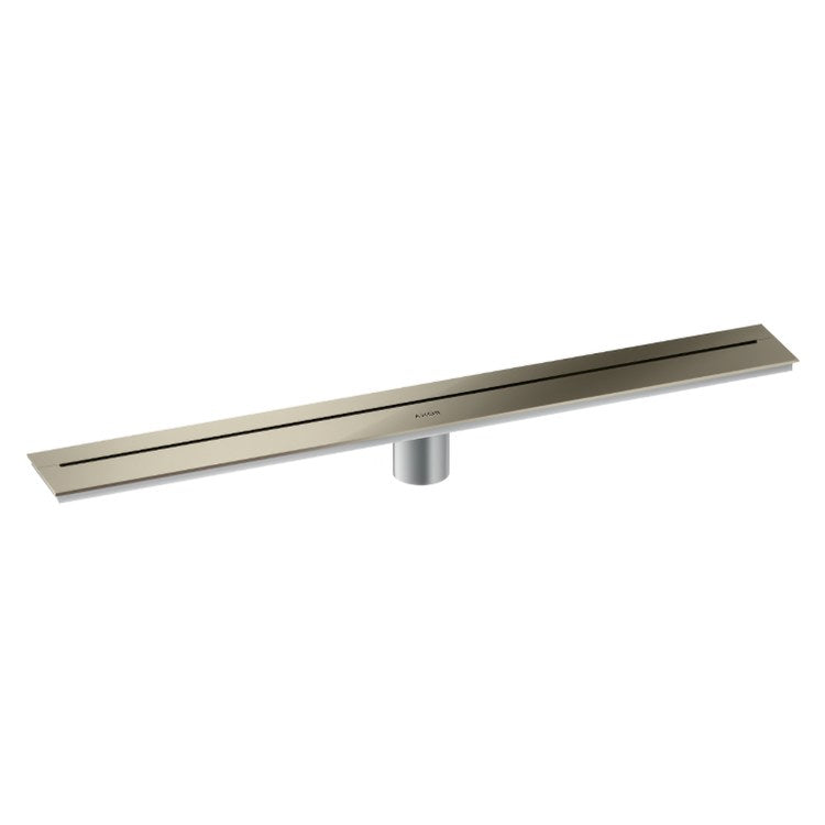 Linear Drain 27-9/16 Inch Polished Nickel 304 Stainless Steel for Shower Wall Installation - Image 1