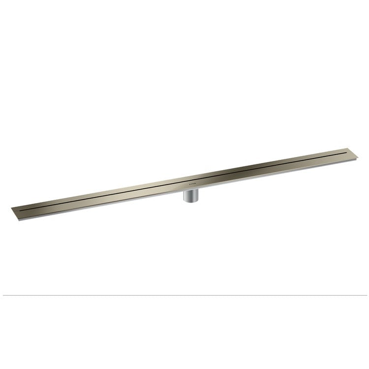 Linear Drain 47-1/4 Inch Polished Nickel 304 Stainless Steel for Shower Wall Installation - Image 1