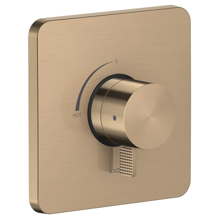 Pressure Balance Valve Trim Citterio C 1 Lever Cubic Cut Brushed Bronze 7 Inch ADA - Image 1