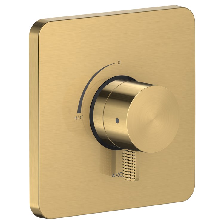 Pressure Balance Valve Trim Citterio C 1 Lever Cubic Cut Brushed Gold Optic 7 Inch ADA - Image 1