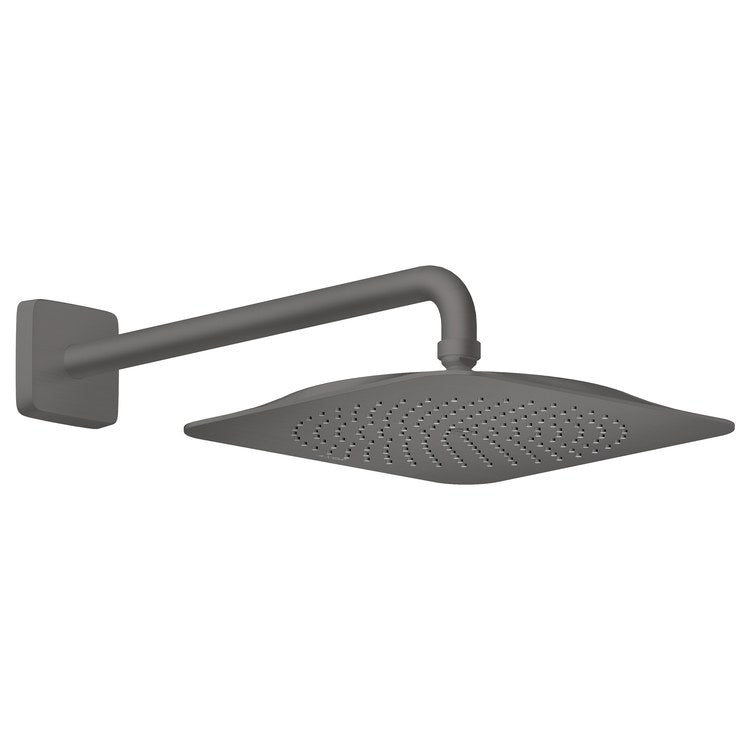Showerhead Citterio C 270 1 Functions with Trim Brushed Black Chrome 10-5/8 Inch 1.75 Gallons per Minute Square