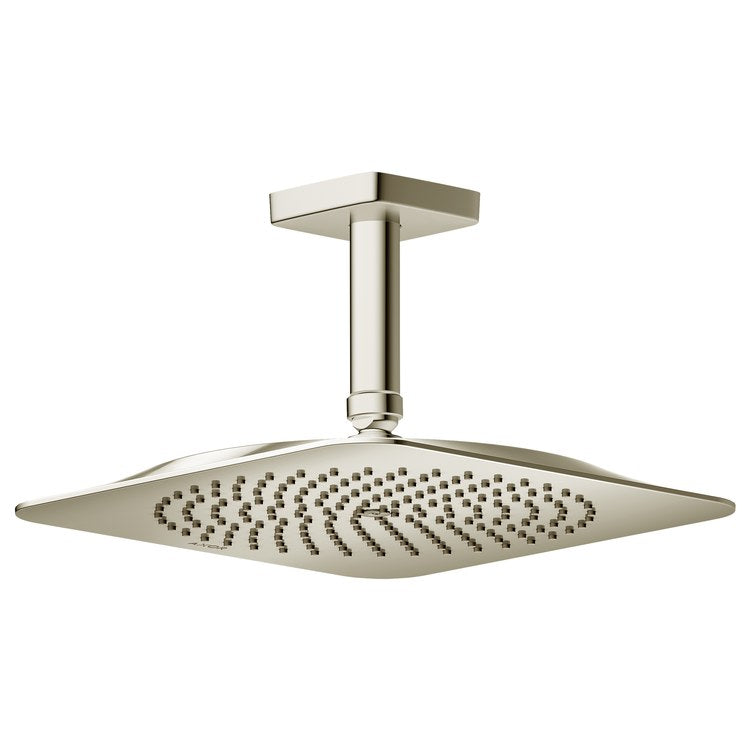 Showerhead Citterio C 270 1 Functions Polished Nickel 10-5/8 Inch 1.75 Gallons per Minute Square Ceiling Mount - Image 1