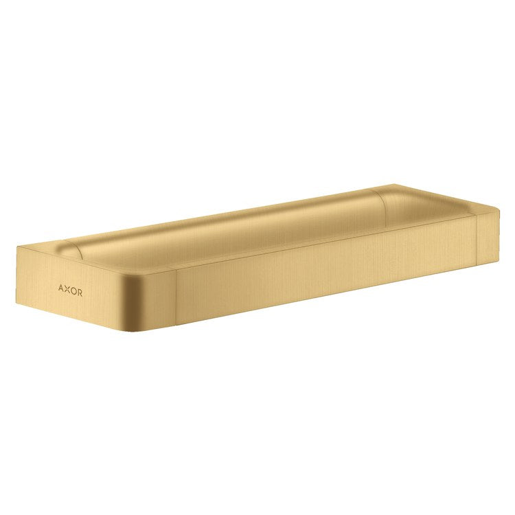 Towel Bar Universal SoftSquare 12 Inch Rail Brushed Gold Optic Metal - Image 1