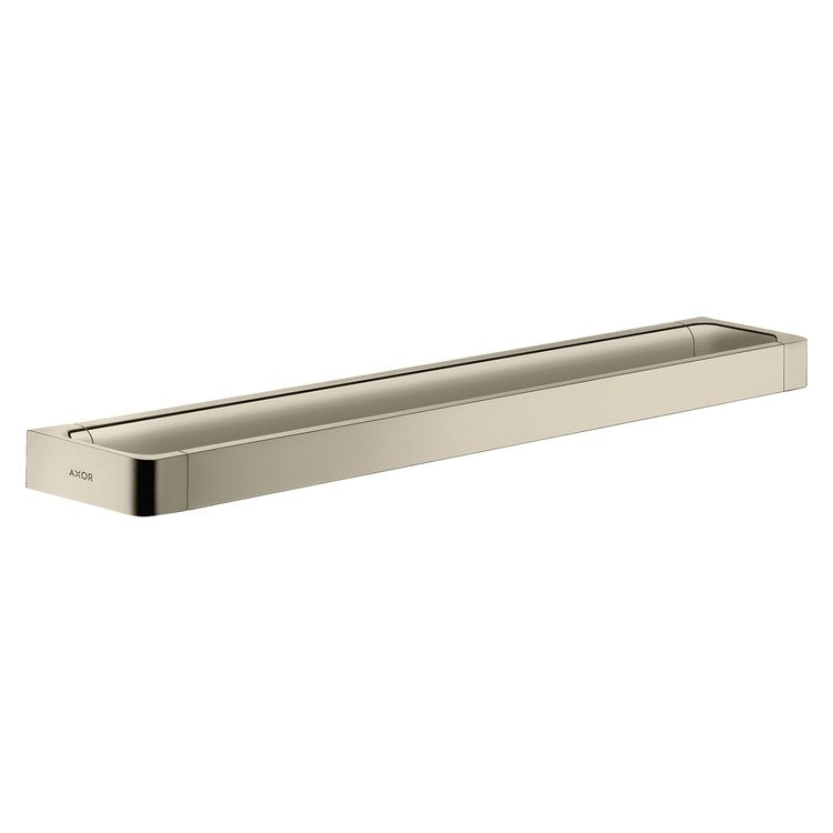 Towel Bar Universal SoftSquare 24 Inch Rail Polished Nickel Metal - Image 1