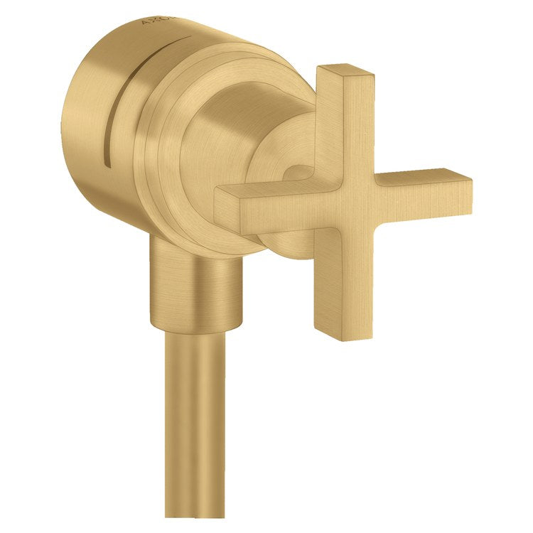 Wall Outlet Citterio with Check Valve and Volume Control Brushed Gold Optic Cross - Image 1