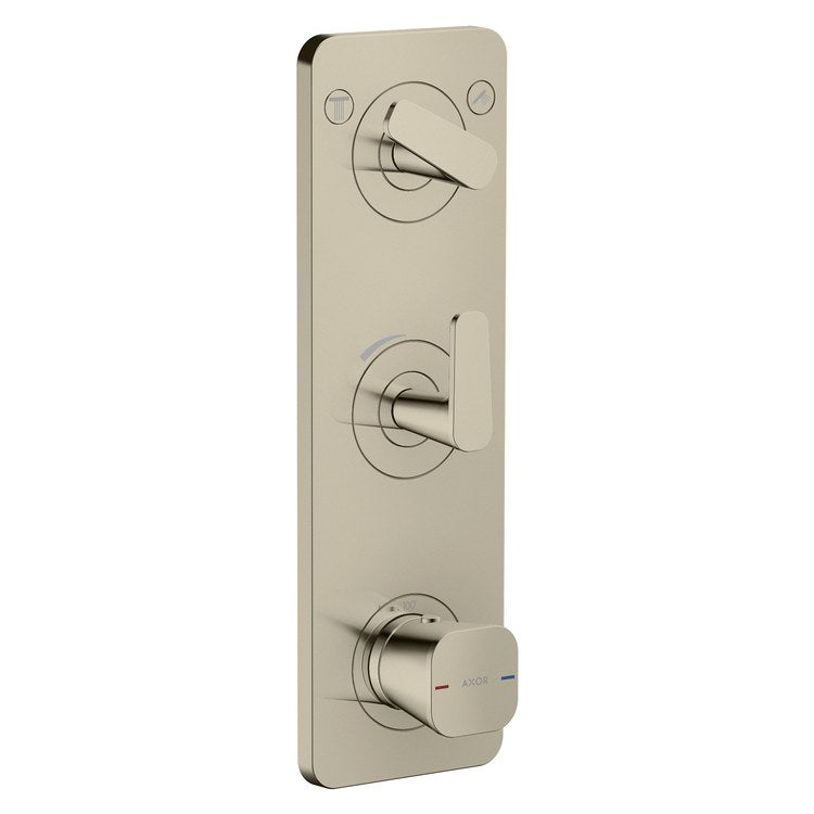 Thermostatic Trim Citterio C with Volume Control and Diverter for 2 Function 3 Lever Polished Nickel for Rough-In Valve 36708 Not Included