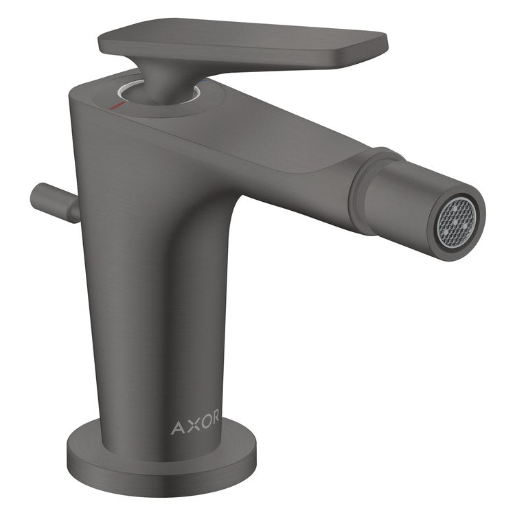 Bidet Faucet Citterio C 1 Lever ADA Brushed Black Chrome Pop-Up 1 Hole 1.5 Gallons per Minute