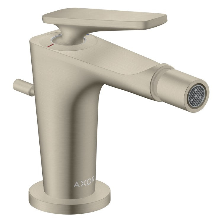 Bidet Faucet Citterio C 1 Lever ADA Brushed Nickel Pop-Up 1 Hole 1.5 Gallons per Minute