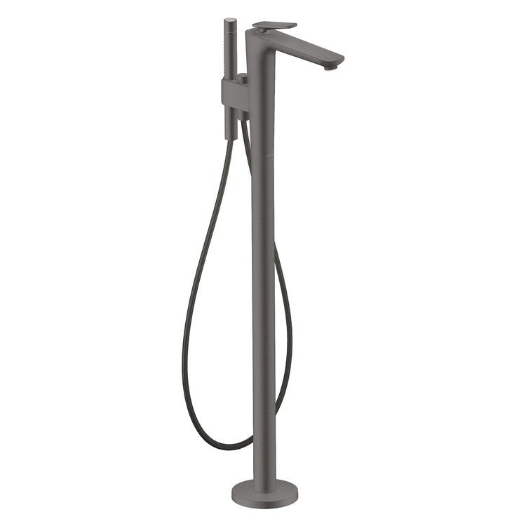 Tub Filler Trim Citterio C 1 Lever Brushed Black Chrome WaterSense Freestanding 6.2 Gallons per Minute - Image 1