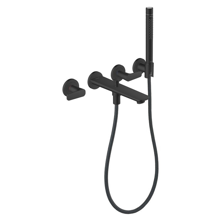 Tub Filler Trim Citterio C 2 Lever Matte Black WaterSense 8 Inch Spread Wall Mount 5.3 Gallons per Minute - Image 1