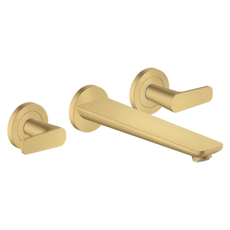 Tub Filler Trim Citterio C 2 Lever Brushed Gold Optic ADA 8 Inch Spread Wall Mount 5.3 Gallons per Minute - Image 1