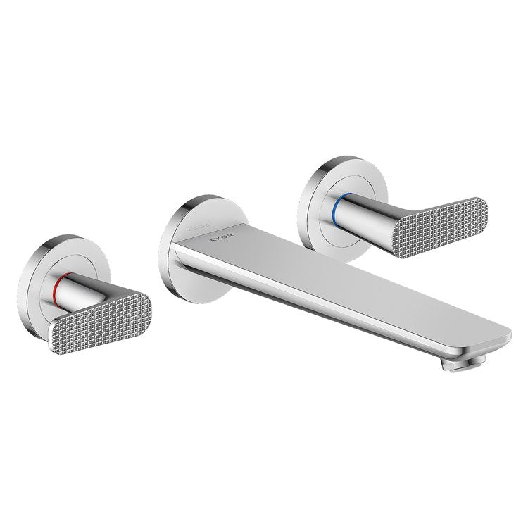 Tub Filler Trim Citterio C 2 Lever Cubic Cut Chrome ADA 8 Inch Spread Wall Mount 5.3 Gallons per Minute - Image 1