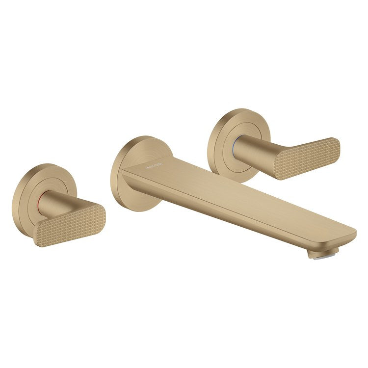 Tub Filler Trim Citterio C 2 Lever Cubic Cut Brushed Bronze ADA 8 Inch Spread Wall Mount 5.3 Gallons per Minute - Image 1