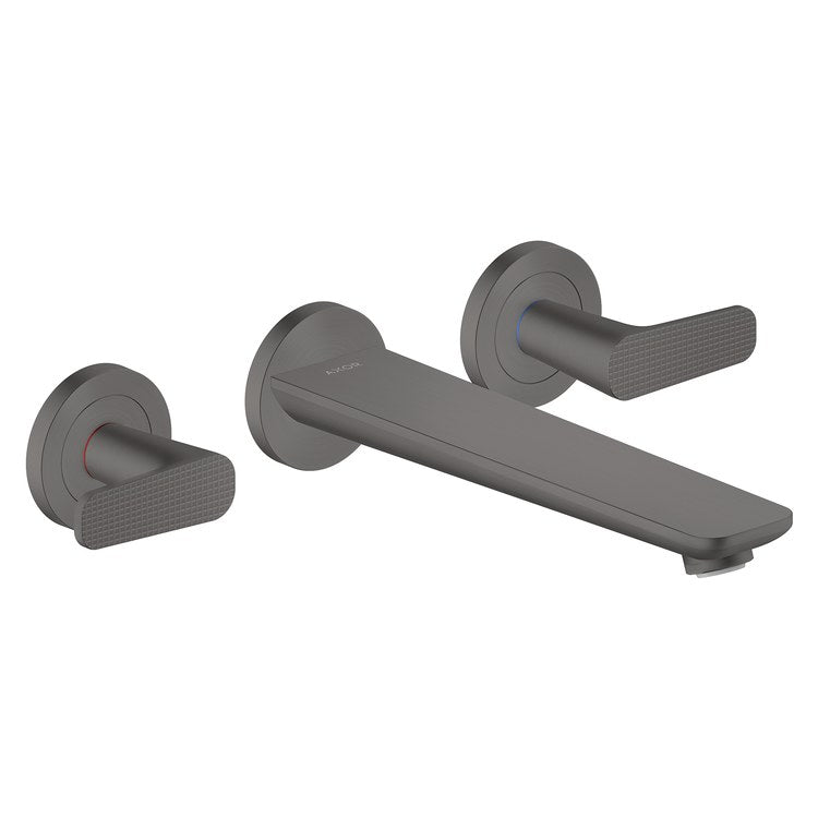 Tub Filler Trim Citterio C 2 Lever Cubic Cut Brushed Black Chrome ADA 8 Inch Spread Wall Mount 5.3 Gallons per Minute - Image 1