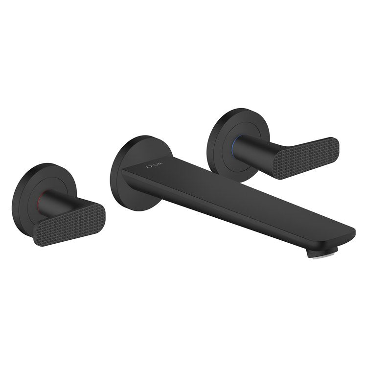 Tub Filler Trim Citterio C 2 Lever Cubic Cut Matte Black ADA 8 Inch Spread Wall Mount 5.3 Gallons per Minute - Image 1