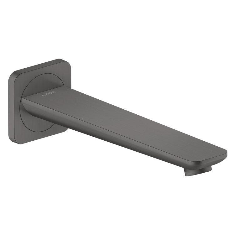 Tub Spout Citterio C Less Diverter Brushed Black Chrome 9 Inch 5.3 Gallons per Minute Brass 1/2 Inch NPT - Image 1