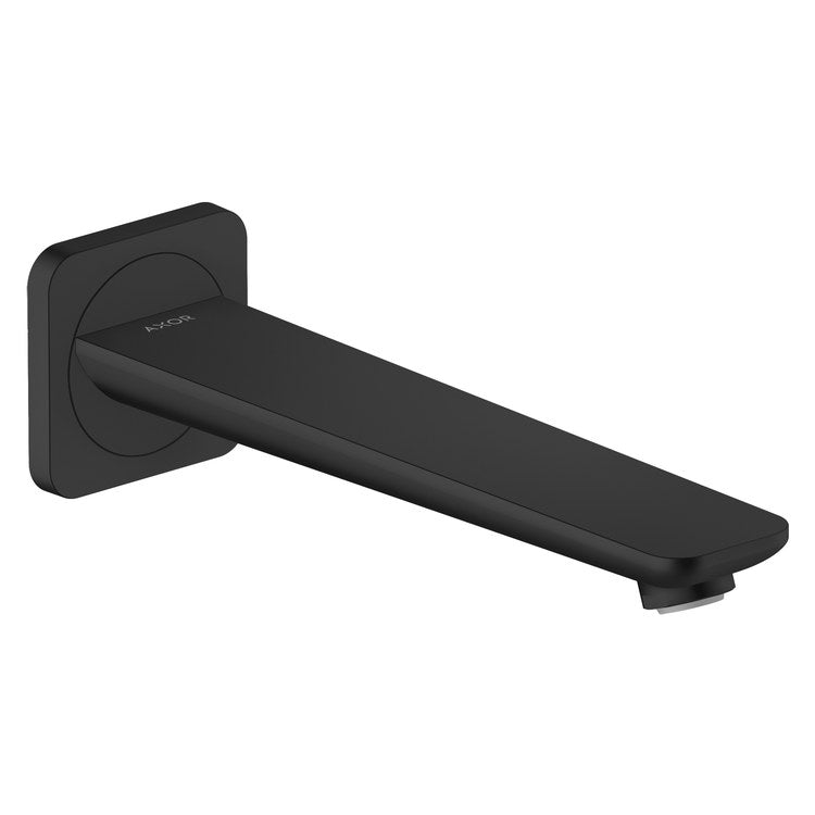 Tub Spout Citterio C Less Diverter Matte Black 9 Inch 5.3 Gallons per Minute Brass 1/2 Inch NPT - Image 1