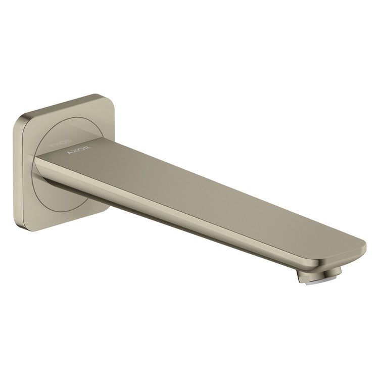 Tub Spout Citterio C Less Diverter Polished Nickel 9 Inch 5.3 Gallons per Minute Brass 1/2 Inch NPT