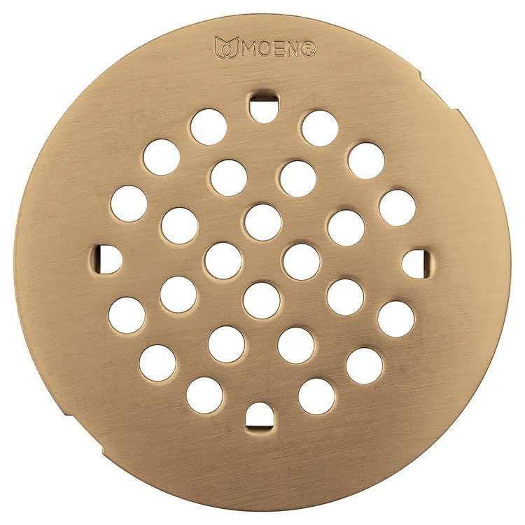 Drain Kit Verso Snap-In Brushed Gold 4-1/4 Inch Brass for Shower Drain - Image 1