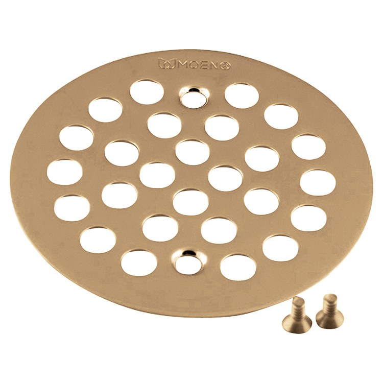 Drain Kit Brushed Gold 4-1/4 Inch Brass for Shower Drain