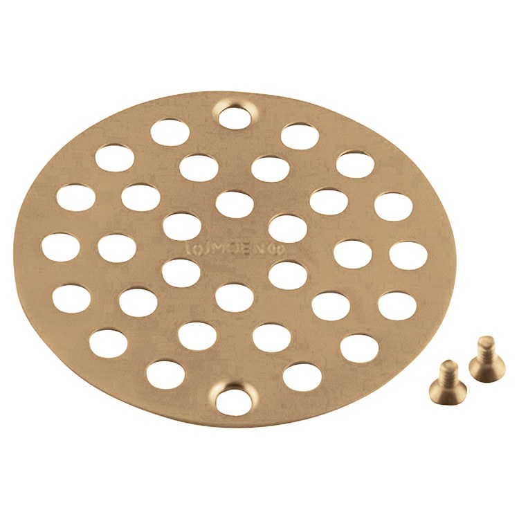 Drain Kit Brushed Gold 4 Inch Brass for Shower Drain - Image 1