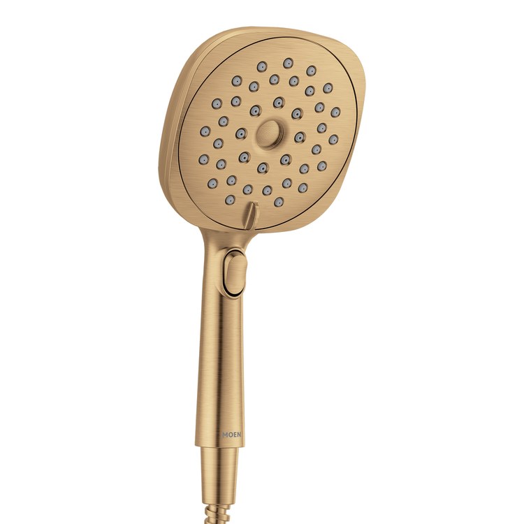 Handshower Verso with Infiniti Dial Bronzed Gold 4 Functions WaterSense ADA 1.75 Gallons per Minute Magnetix 5 Inch - Image 1
