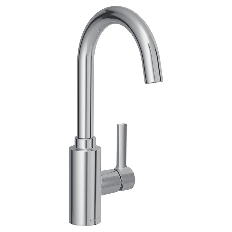 Bar Faucet Genta LX 1 Lever ADA Chrome High Arc 125 DEG Swivel 1.5 Gallons per Minute - Image 1