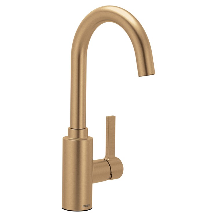 Bar Faucet Genta LX 1 Lever ADA Bronzed Gold High Arc 125 DEG Swivel 1.5 Gallons per Minute - Image 1