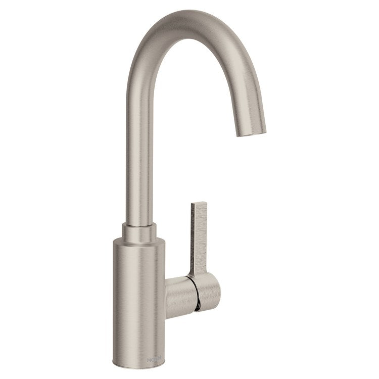 Bar Faucet Genta LX 1 Lever ADA Spot Resist Stainless High Arc 125 DEG Swivel 1.5 Gallons per Minute - Image 1