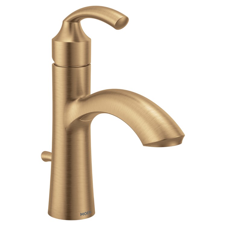 Lavatory Faucet Glyde with Deck Plate 1 Lever ADA WaterSense Bronzed Gold 1.2 Gallons per Minute Rigid Pop-Up 1/3 Hole - Image 1