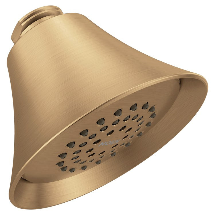Showerhead 1 Functions Bronzed Gold 3-3/4 Inch 1.75 Gallons per Minute Eco-Performance Round Wall - Image 1