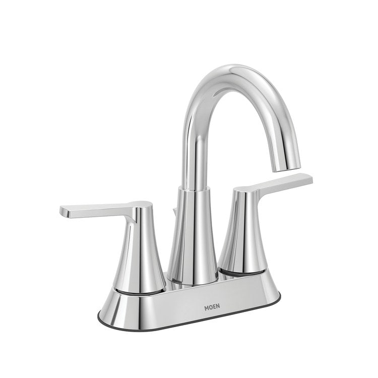 Lavatory Faucet Jase Centerset 4 Inch Spread 2 Lever ADA WaterSense Chrome 1.2 Gallons per Minute Rigid Pop-Up 3 Hole - Image 1