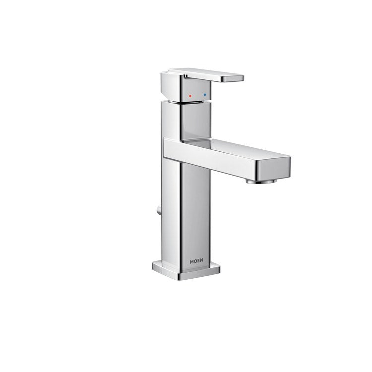 Lavatory Faucet Iver 1 Lever ADA WaterSense Chrome 1.0 Gallons per Minute Rigid Pop-Up 1/3 Hole - Image 1