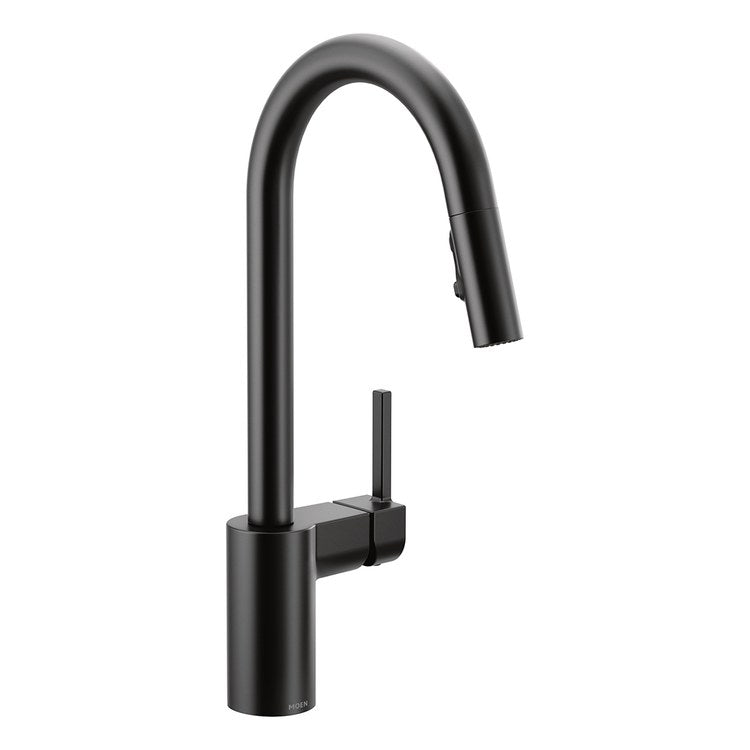 Kitchen Faucet Align 1 Lever ADA Matte Black Pull Down 2 Function High Arc 360 DEG Swivel 1/3 Hole Power Clean 1.0 Gallons per Minute