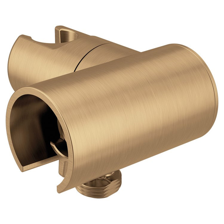 Drop Elbow with Bracket Metal Bronzed Gold for Handshower - Image 2