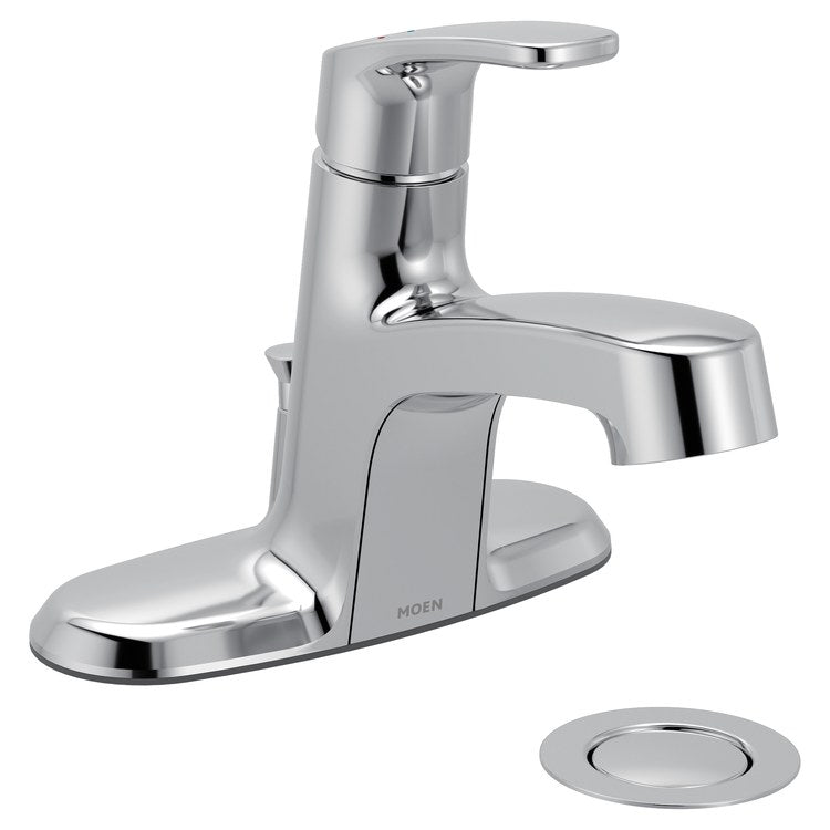 Lavatory Faucet Chateau 1 Lever ADA WaterSense Chrome 1.2 Gallons per Minute Rigid 50/50 Pop-Up 3 Hole